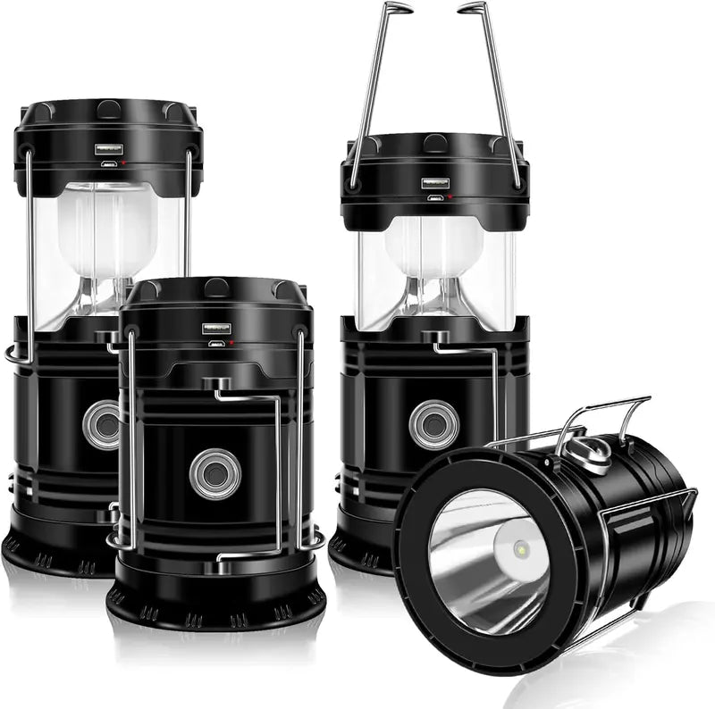 Ultra-Bright Collapsible Solar Camping Lantern & Power Bank