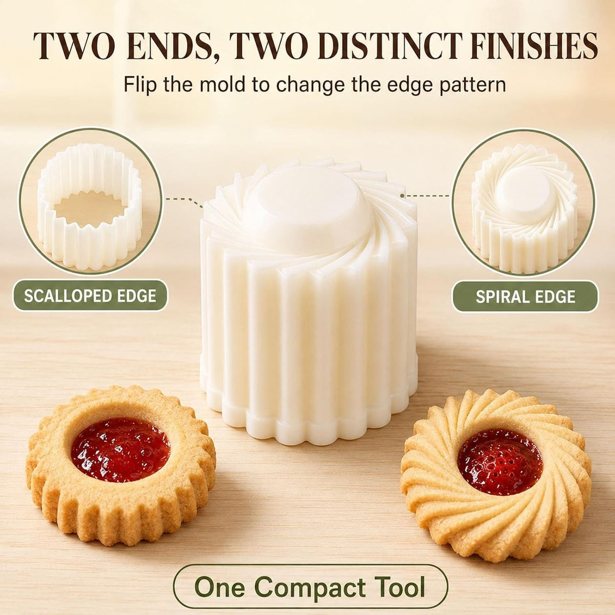 Hand-Press Sunflower Cookie & Mooncake Stamp Mold