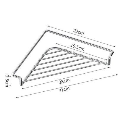 Stainless Steel Corner Sink Drying Rack & Strainer