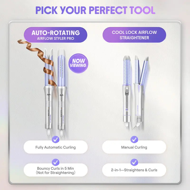 Effortless Salon Curls in Seconds with Automatic Airflow Styler