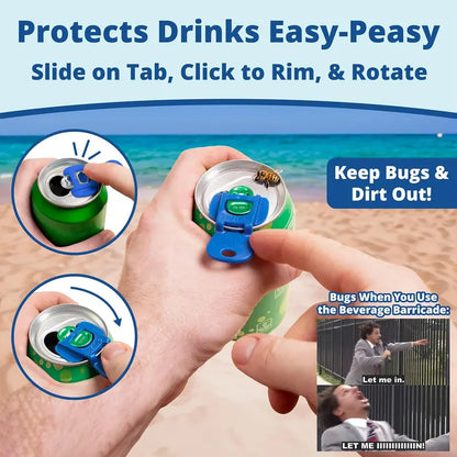 Universal Beverage Can Protector & Easy Opener Shield | Buy 1 Get 1 Free