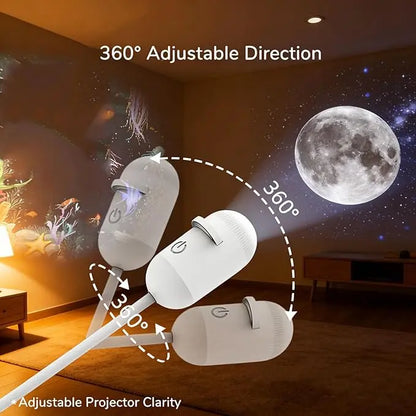 2-in-1 Dual-Mode USB Galaxy Star Projector & Bedside Night Light