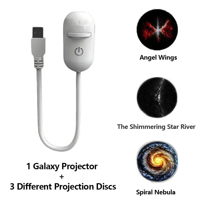 2-in-1 Dual-Mode USB Galaxy Star Projector & Bedside Night Light
