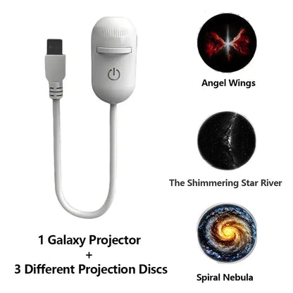 2-in-1 Dual-Mode USB Galaxy Star Projector & Bedside Night Light