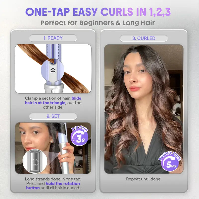Effortless Salon Curls in Seconds with Automatic Airflow Styler