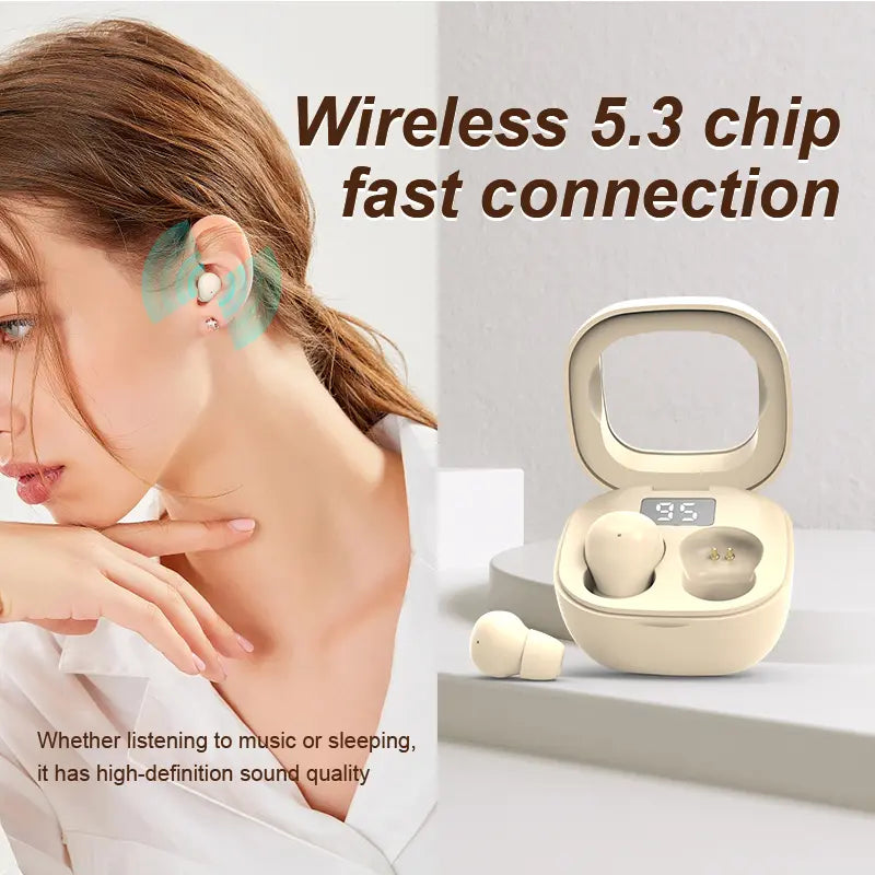Ultra-Mini Invisible Sleep Earbuds with Side-Sleeper Comfort & Noise Masking